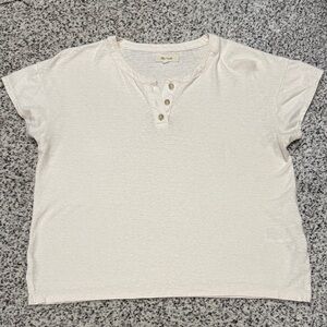 Madewell Cream Short Sleeve Tee